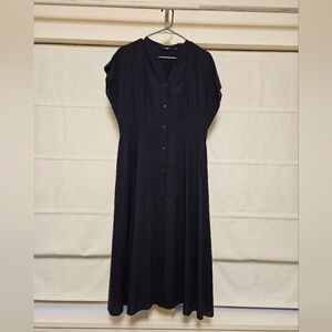 Uniqlo Midi Short Sleeve Flare Dress